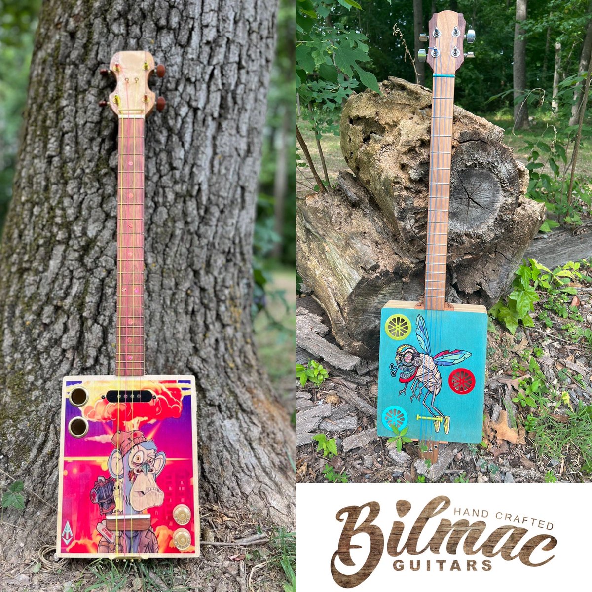 bilmacguitars's tweet photo. New trait added for anyone who orders a custom playable canvas from @bilmacguitars . Get your NFT or pic of your choice on a custom box guitar today. #NFTCommunity #musicispeace @hillbilly_dogs @BigTeezy11 https://t.co/bQnSeMAPSw
