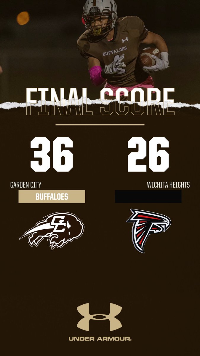 Well it took 5 hours and 10 minutes but the Buffaloes came out on top of Wichita Heights 36-26. The Buffaloes move to 1-0 on the season. Next week they travel to Wichita to take on Wichita North. #buffpride