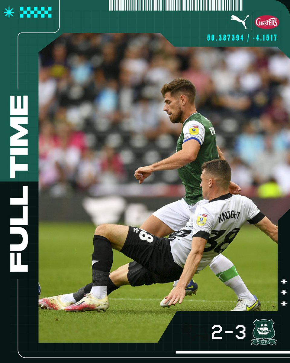 Argyle's tweet photo. ⏰ Full-time at Pride Park Stadium.

That is an all-time Argyle away day.

Come on!

#pafc https://t.co/JfUqxIOaJg
