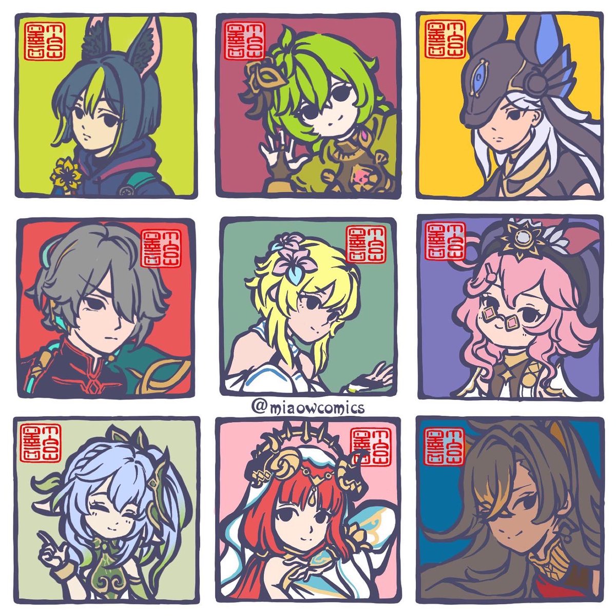 「Sumeru Characters #genshin #sumeru #tighnari #cyno #alhait」墨一凹MIAOWの漫画