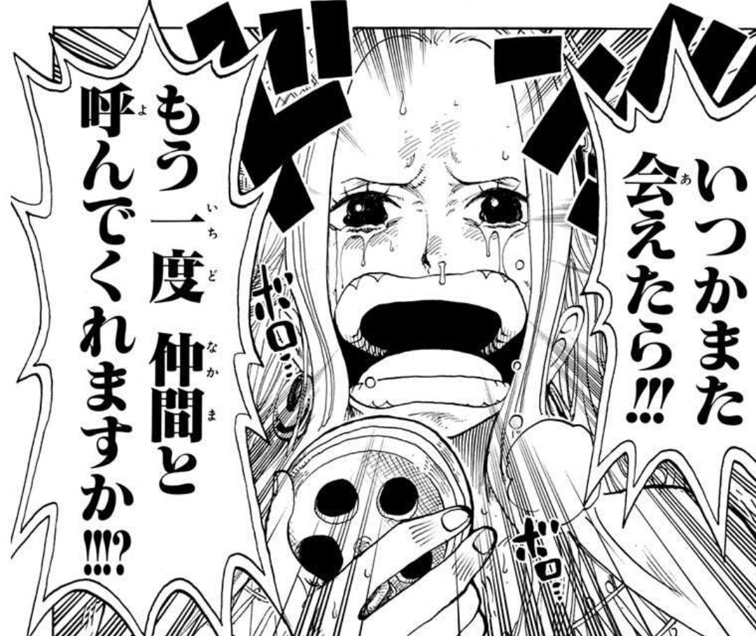 ワンピースの感想をどう言うかは自由だが 流石に 「ビビが涙ながらに