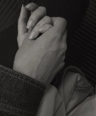 Hug hands.
