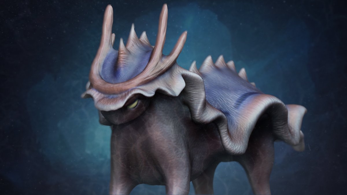 Pauly6212's tweet photo. Definitivamente, con este trabajo, he acabado el máster. Criatura modelada con #Zbrush https://t.co/aQydd4kX7n