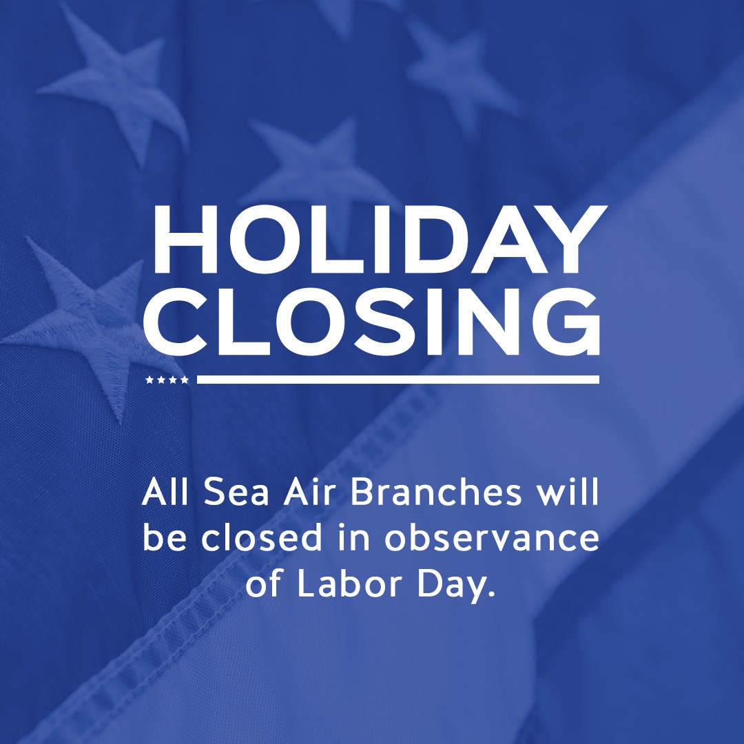 We will be closed Monday, September 5th in observance of the Labor Day holiday. We hope everyone enjoys the weekend ahead!