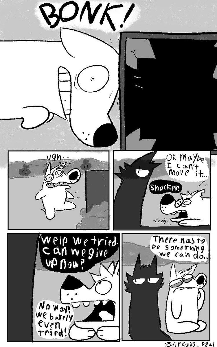 Bonehead_comic's tweet photo. Bonehead page 21!

Bone may be hard headed, but not that hard @-@ https://t.co/lrJqUJHIlJ