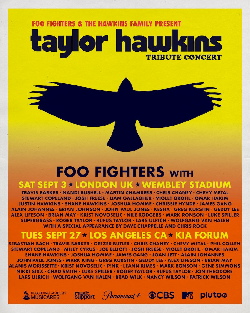 stereogum's tweet photo. Livestream the #taylorhawkinstribute concert in London https://t.co/qF2EDDc9nP https://t.co/H2KAm3qHQO