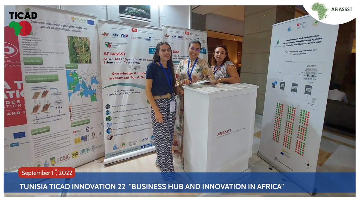 afjassst's tweet photo. 📸📸
📍 Tunisia TICAD INNOVATION 22
BUSINESS HUB AND INNVATION IN AFRICA
🗓️ Day 1 - September 01, 2022
✔️ Investing in Knowledge and Innovation for a New Africa
#HaloFarms #AFJASSST 
#Africa #Japan #Symposium  #Society #Science #Technology #Research #innovation #Partnership https://t.co/g3vb7x6i8y