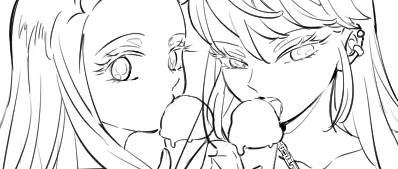🍨描いてたけどお腹空いたから🍜食べていいかな 