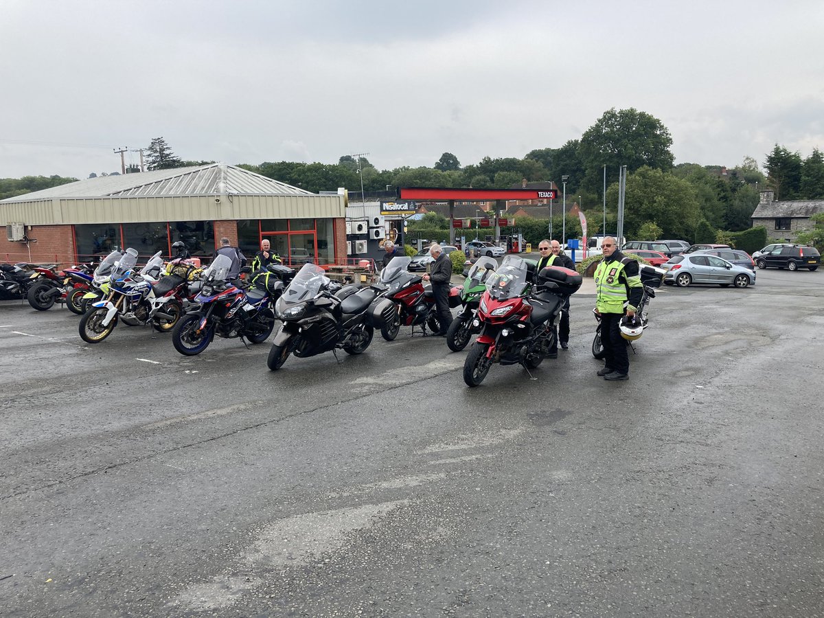 We managed to dodge all rain forecast today apart from the Newtown to Crossgates stretch.