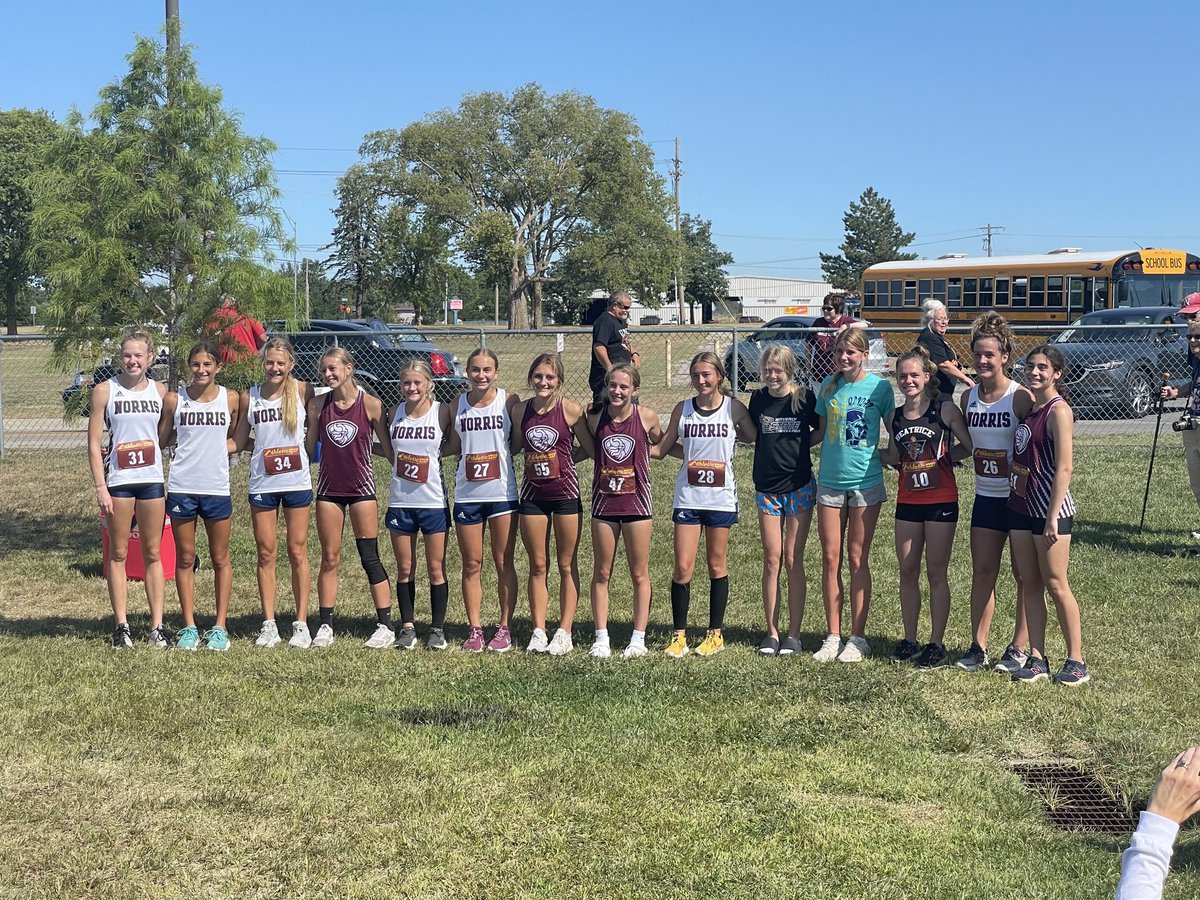 Top 15 at Beatrice.  The girls were team champions!