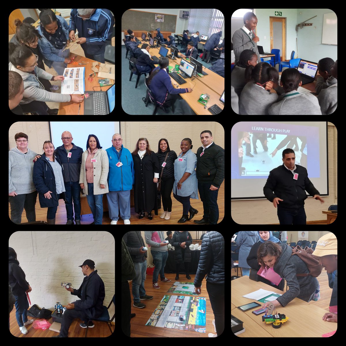 DonICT9's tweet photo. #WCED #GET Coding & Robotics workshops, teachers and learners #tinkering & #coding. Teachers attended #unplugged ,& #microbit sessions as well as a C&R expo. Learners are having fun in coding clubs. Kudos to #MNED & #MSED
@KarenR_Dudley18 @Wendy_Horn01 @WCEDnews @UWConline https://t.co/IAfqaXcPY9