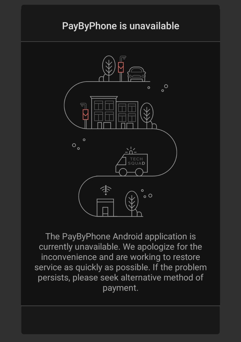 Percy_1980's tweet photo. @PayByPhone_UK Just tried to use PBP at location 800870 but got this error message. Will it be down long? https://t.co/83s8d7VidU