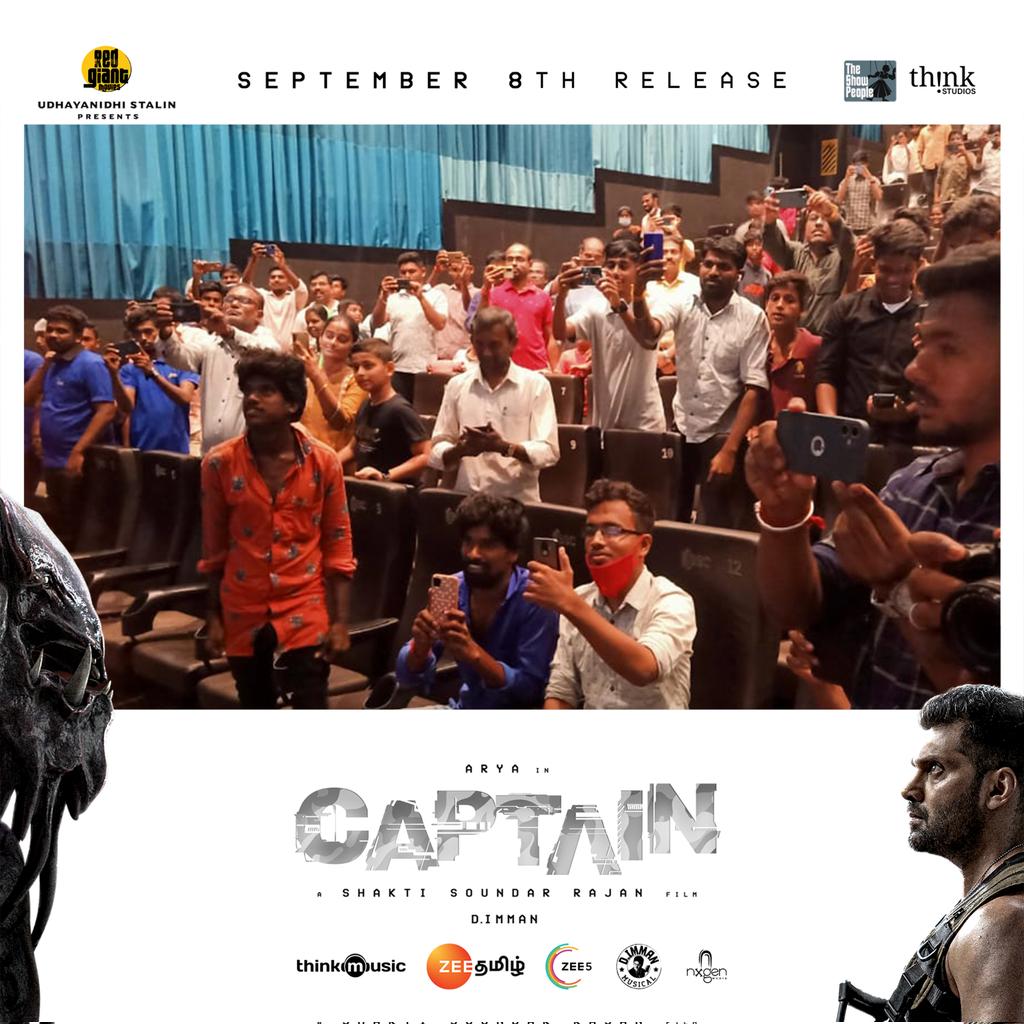 ThinkStudiosInd's tweet photo. #CaptainParade happened at TIRUPUR - Sakthi Cinemas and what a warm crowd!π€π
@arya_offl @ShaktiRajan @SimranbaggaOffc #AishwaryaLekshmi @adithyalive @immancomposer @madhankarky @tkishore555 @thinkmusicindia #TheShowPeople @RedGiantMovies_ @Udhaystalin @ZEE5Tamil @ZeeTamil https://t.co/HrtdvZWpEz