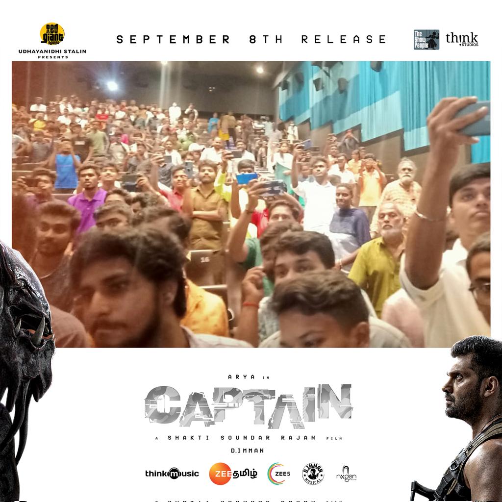 ThinkStudiosInd's tweet photo. #CaptainParade happened at TIRUPUR - Sakthi Cinemas and what a warm crowd!π€π
@arya_offl @ShaktiRajan @SimranbaggaOffc #AishwaryaLekshmi @adithyalive @immancomposer @madhankarky @tkishore555 @thinkmusicindia #TheShowPeople @RedGiantMovies_ @Udhaystalin @ZEE5Tamil @ZeeTamil https://t.co/HrtdvZWpEz
