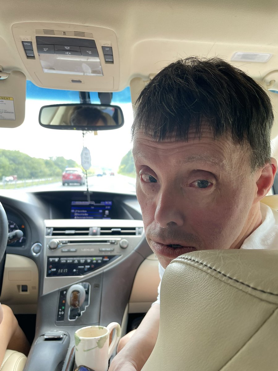 WesElyMD's tweet photo. Greg is crying & screaming, “I’m scared!”
Why?
We’re taking him to the mountains ⛰ for a getaway but he thinks we are dropping him off at a home.
Change is hard for everyone.
For Googy, the key is to help him move into gratefulness and reassurance…one moment at a time. https://t.co/iX8HCWc3x2