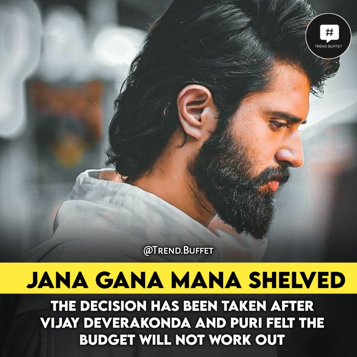 cinemaavaasi's tweet photo. #JanaGanaMana Shelved
.
.
#VijayDeverakonda #purijagannadh
.
@purijagan
.
#trendbuffet https://t.co/aEeotP793s
