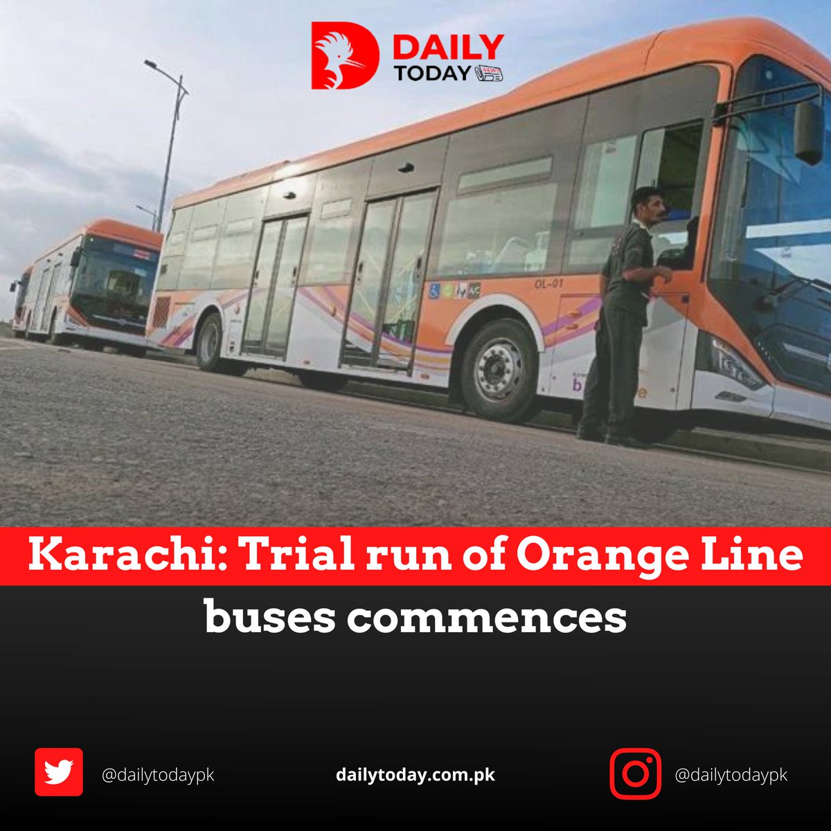 dailytodaypk's tweet image. کراچی: اورنج لائن بسوں کی آزمائش شروع کردی گئی

dailytoday.com.pk/trial-run-of-o… 

#OrangeLineBus #DailyTodayPK #Karachi