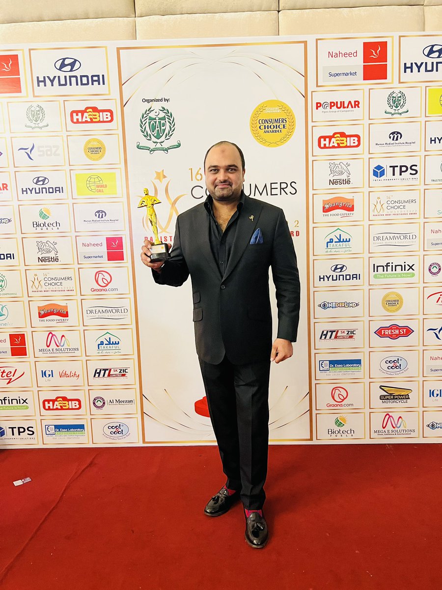 No words can do justice to how immensely grateful I feel right now! Winning this Consumers Choice Award is an incredible achievement for me and it has given me a renewed sense of commitment to my work. #SarfrazAkbar #awardwinning #suits #TheRingsOfPower #LongLastingLove