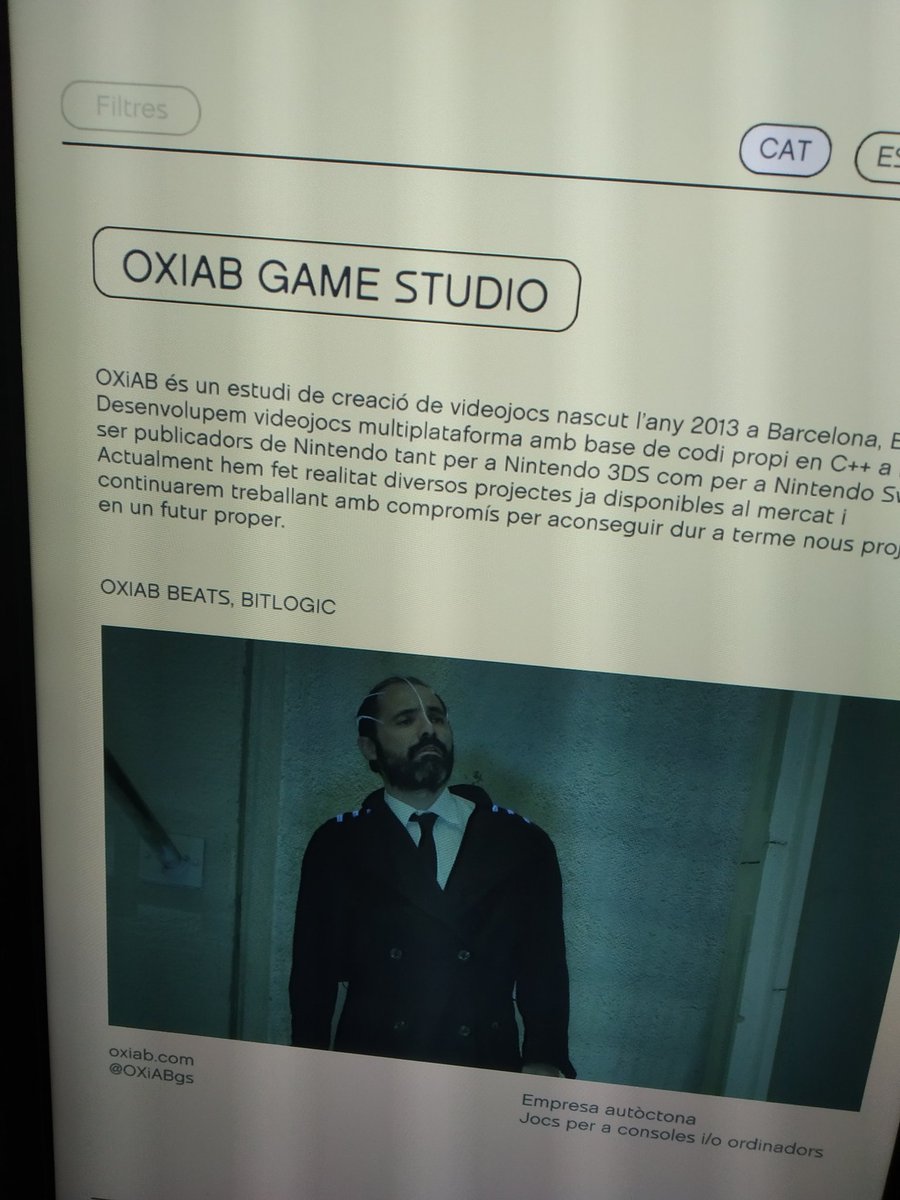 En el <a href="/palaurobert/">Palau Robert</a> encontrareis una exposición genial. Hasta podéis ver <a href="/jamqueTPM/">Rafel Perez - JamQue</a> en <a href="/OXiABgs/">OXiAB Game Studio</a> con su <a href="/Bitlogic_Life/">Bitlogic, A Cyberpunk Arcade Adventure</a>