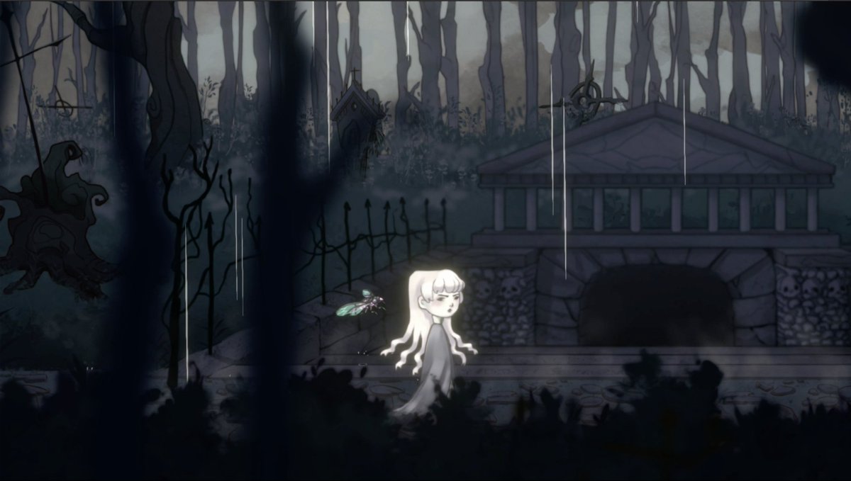 GlaringBitgames's tweet photo. Judith is wandering in some dark places, lost or looking for something. 🥀
At least she has a companion to help her on this journey. 🦋
What do you think she's looking for? 🥀

#screenshotsaturday #gamedev #indiedev #indiegame https://t.co/gEgt8AIIOJ