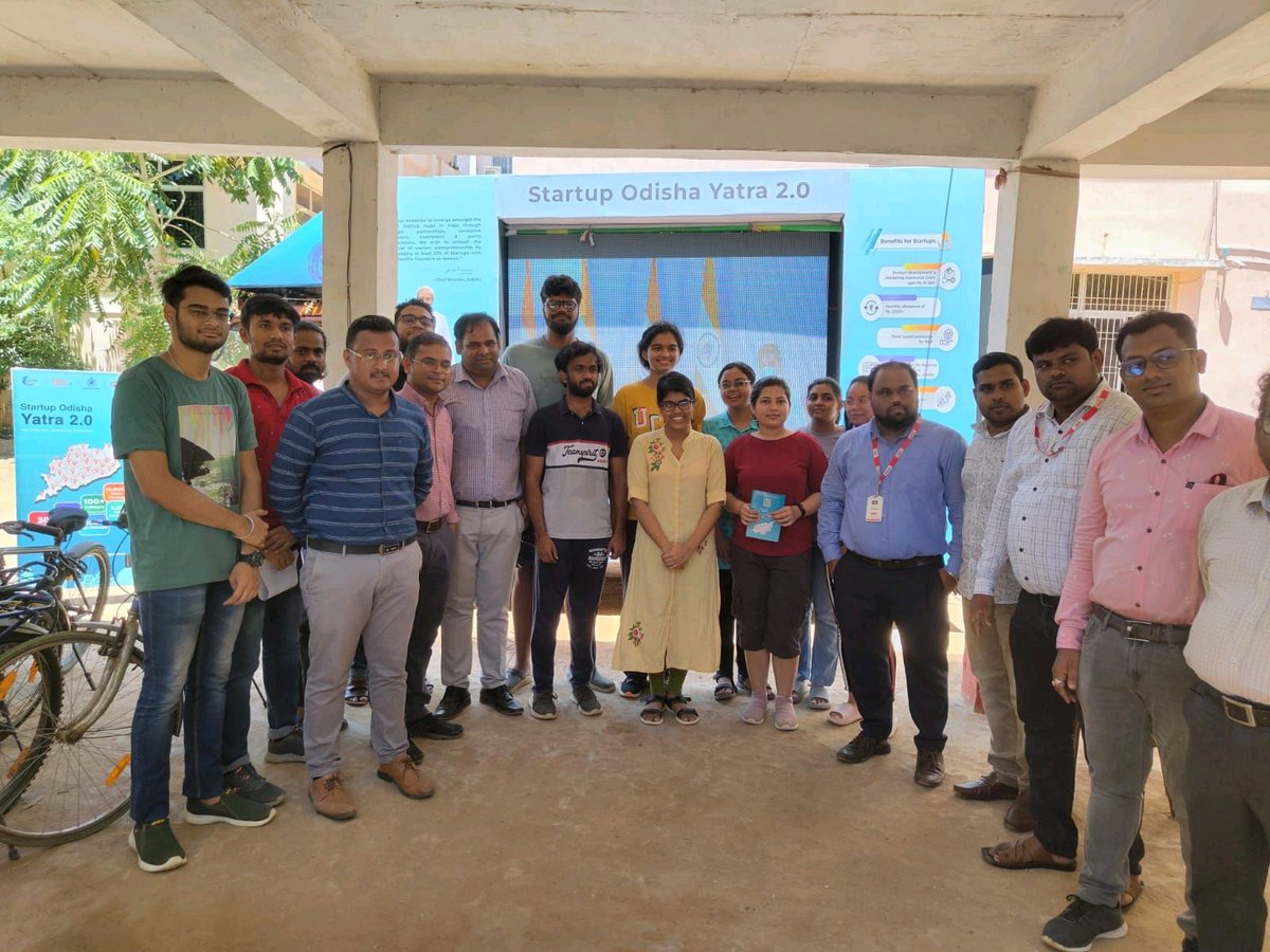 dipa_ganjam's tweet photo. Today Team Ganjam welcomed the Startup Odisha Yatra 2.0 at Berhampur. The van had covered IISER, NIST, Khalikote and Berhampur Universities. Around 20nos of students had discussed about their startup idea. @startup_odisha @MsmeDepartment @InvestInOdisha @dipaops @DebDasOri https://t.co/VRIMNu8nYW