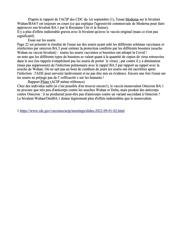 1er septembre
Rapport ACIP des CDC sur les vaccins bivalents de l'automne
Résumé : toutes les souris boostées attrapent la COVID!
cdc.gov/vaccines/acip/…