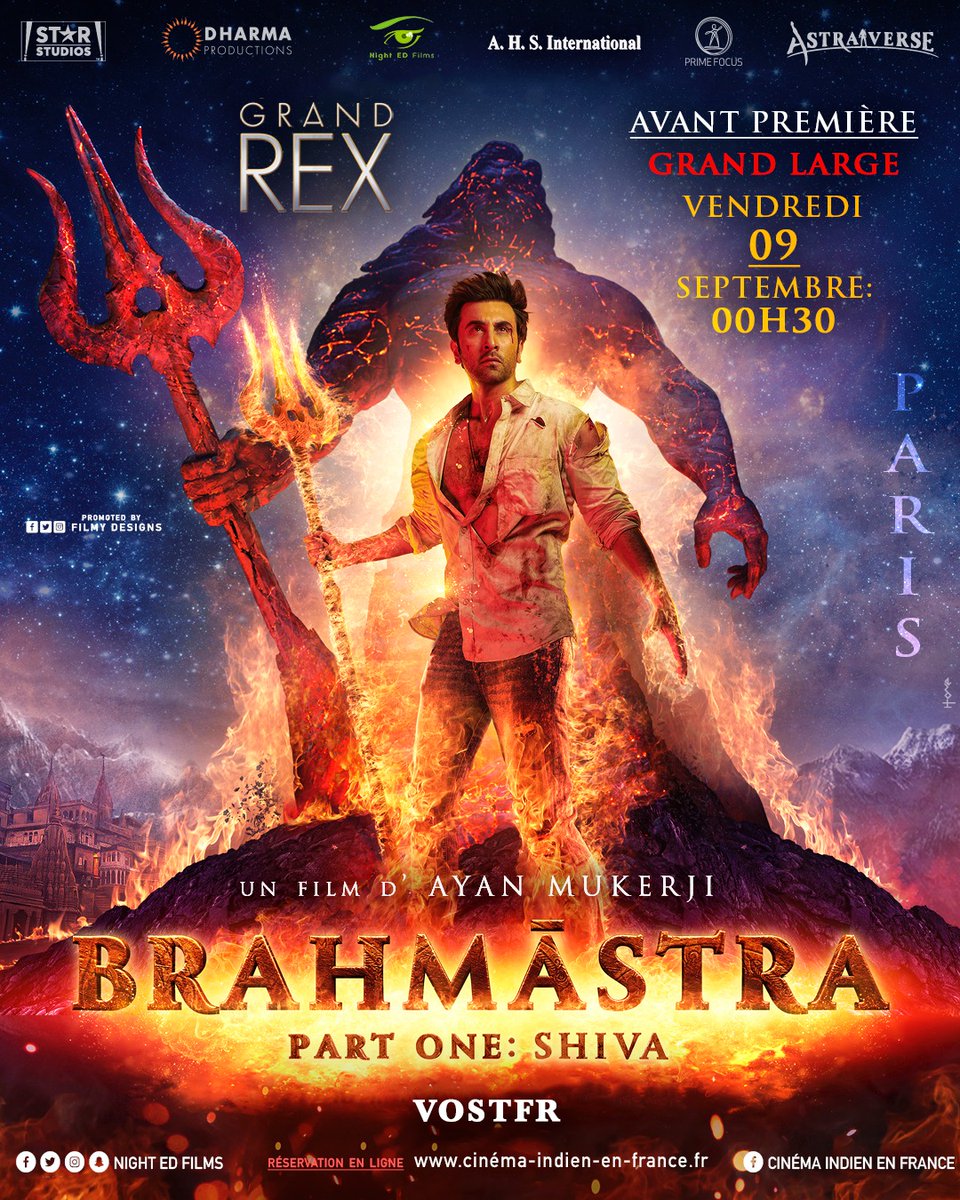 NiGHTEDFiLMS's tweet photo. #Brahmastra - 08/09/22 - 00H30 (nuit du jeudi 8/09/22 au vendredi 9/09/22) 
ENTREZ DANS L'ASTRAVERSE avec l'Avant-Première Exceptionnelle au cinéma, @LeGrandRex Paris, en GRAND LARGE ! 
Liens RESA : https://t.co/XSrDFESnyA
https://t.co/8UUFUisDtN

@AishRanliaLoove
@iamdesimag https://t.co/cRwl63LVGj