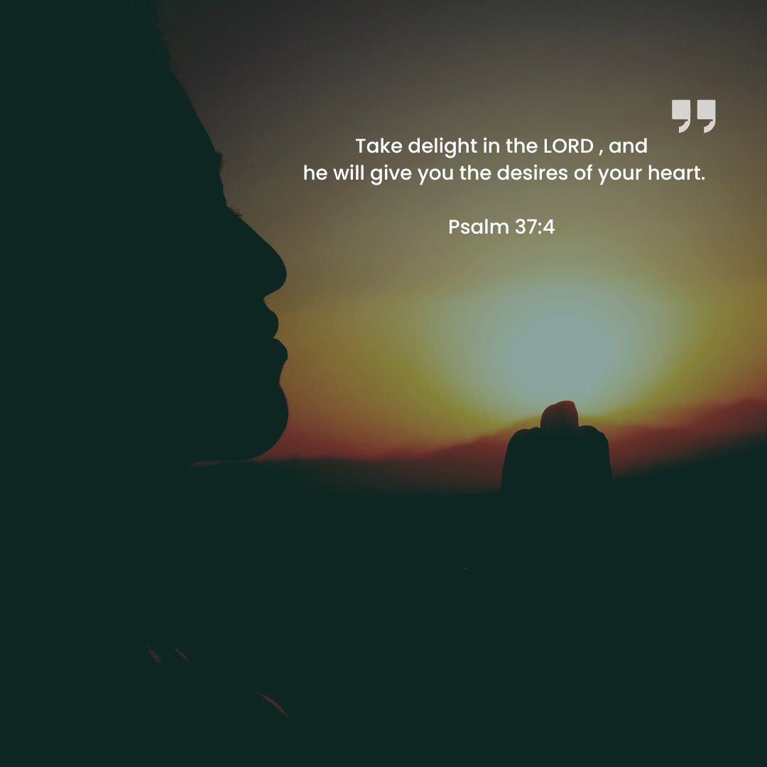 Happy Saturday! Here is a scripture to start your week off right…
Psalm 37:4 “Take delight in the LORD, and he will give you the desire of your heart.” 🤍 

What’s your favorite encouraging scripture? Let us know in the comments…👇🏼