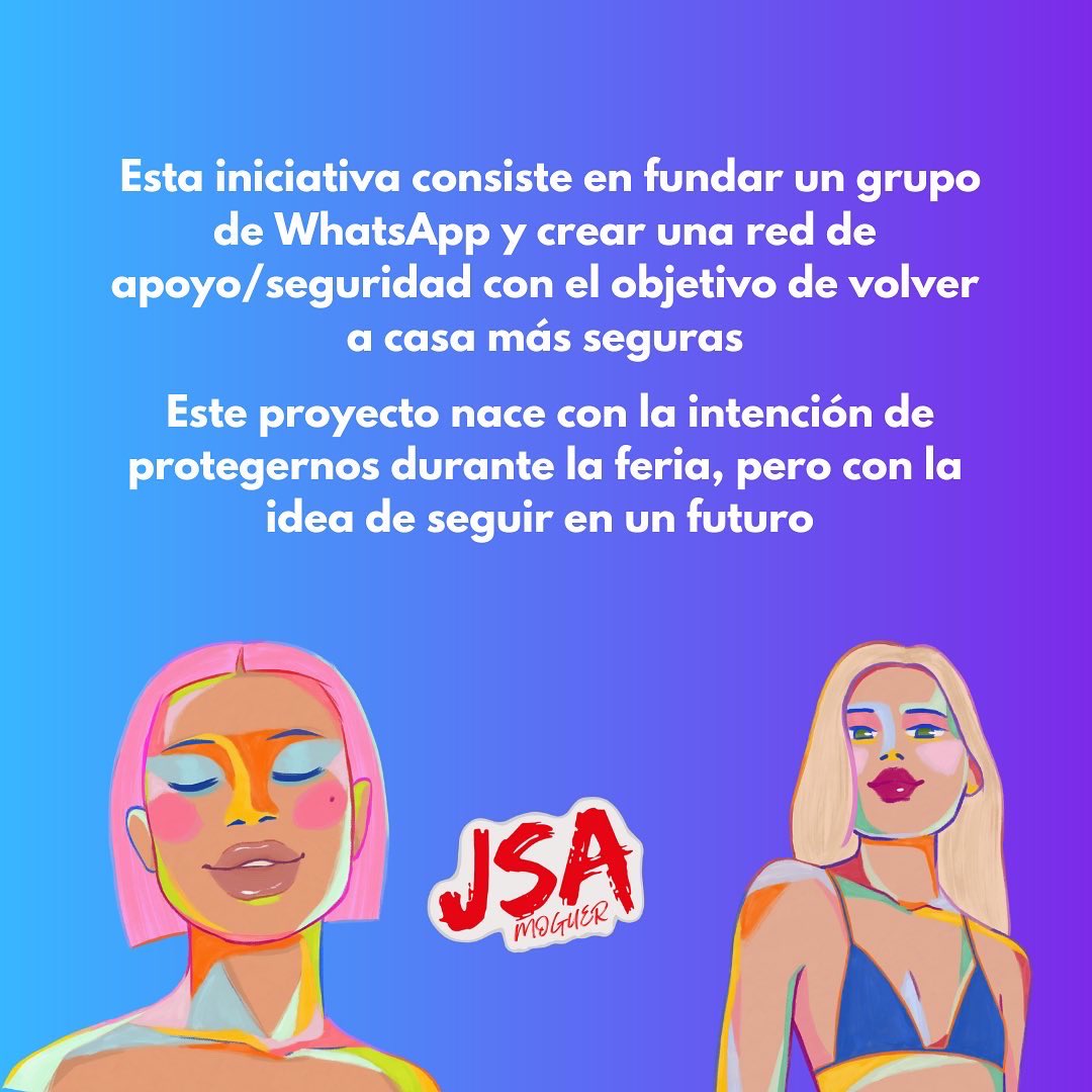 JSA_Moguer's tweet photo. 💜 MOGUER SORORIDAD

ℹ️ Desde Juventudes Socialistas de Moguer, hemos puesto en marcha este sistema de sororidad en nuestro pueblo para mantenernos protegidas durante las fiestas y en adelante. https://t.co/ZnoNJIKZRn