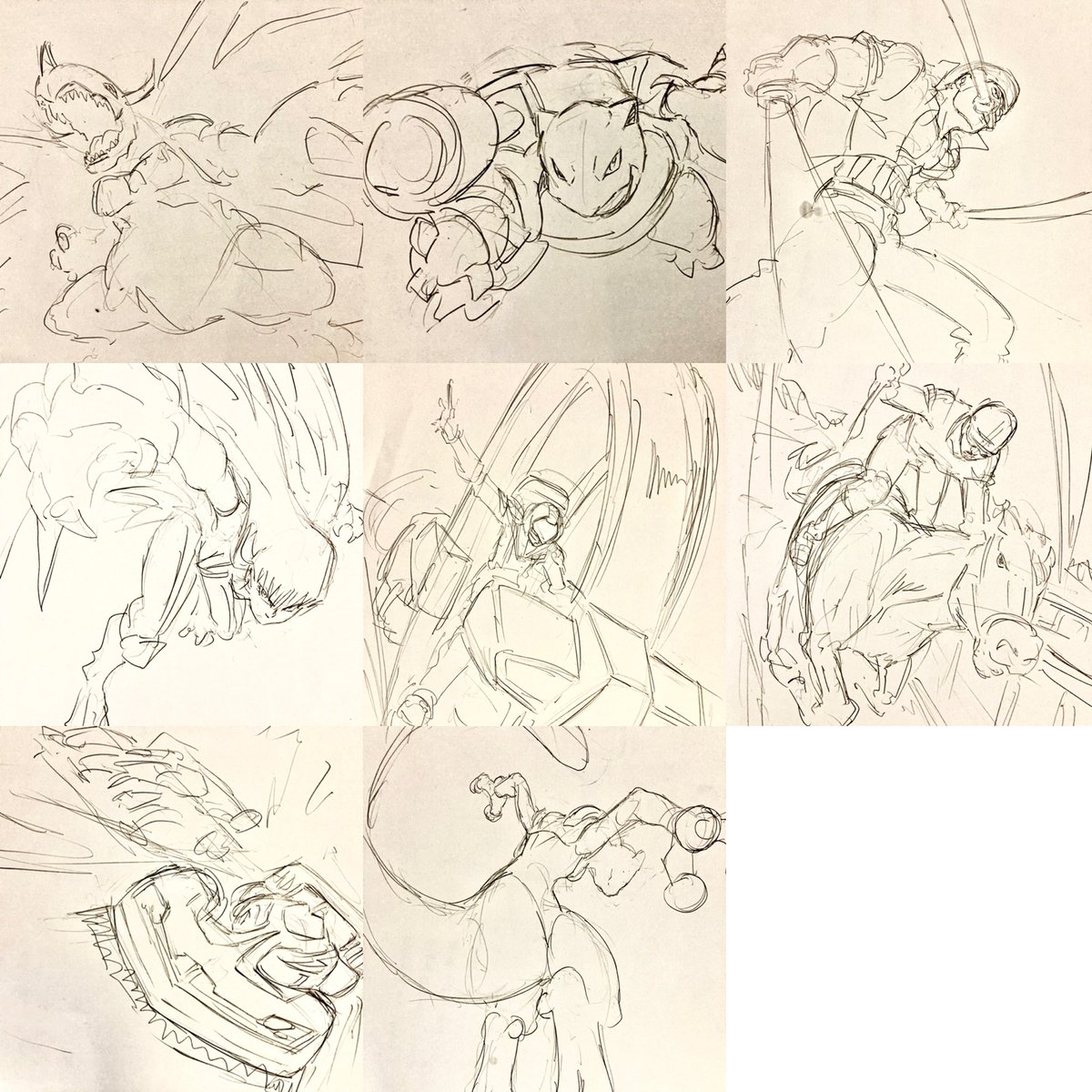 5分で描いてみた色々 