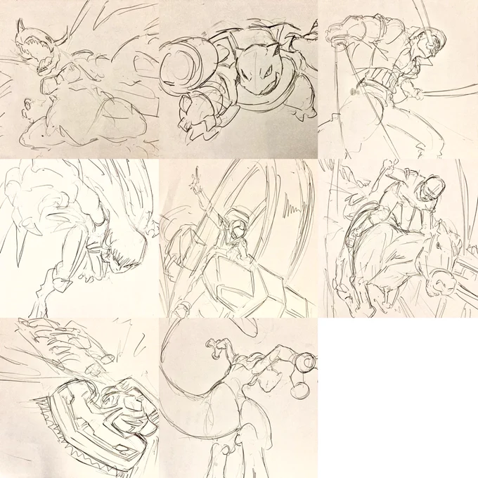 5分で描いてみた色々 