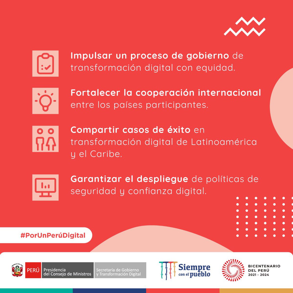 PorUnPerúDigital | Gobierno declara de interés nacional la realización de la VII Cumbre Ministerial de Gobierno y Transformación Digital de las Américas, a realizarse en la ciudad de Lima el 10 y 11 de noviembre del presente año.🥳 🇵🇪 

Más información 🔗 bit.ly/3cRAU5M