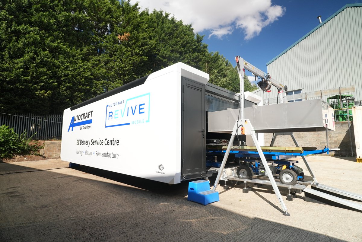 Only 4 days to go until #worldlaunch of our REVIVE MOBILE EV Battery Service Centre at #cenex #lcv_event Find out how Autocraft can solve your EV battery performance anxieties with our triage, test, repair &amp; reman facilities! 
autocraftsg.com/solutions/ev-s…

#evbatteries #netzero