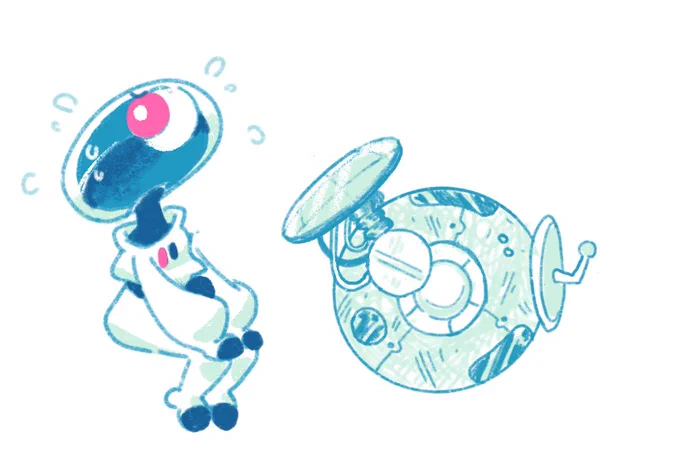 more doodles~! a funney machine and a spacesuit gal 