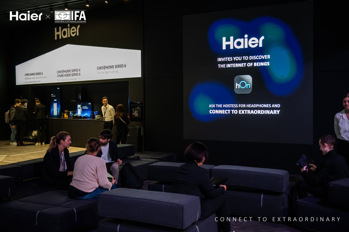 IndiaHaier's tweet photo. Two days into this year's IFA, we've welcomed a huge number of visitors. From designing products to providing smart home solution, Haier has come a long way. Witness how we reshape the boundaries of connectivity!
#Haier #IFA2022 #HaierIFA2022 #ConnectToExtraordinary https://t.co/s1DFa2py5H