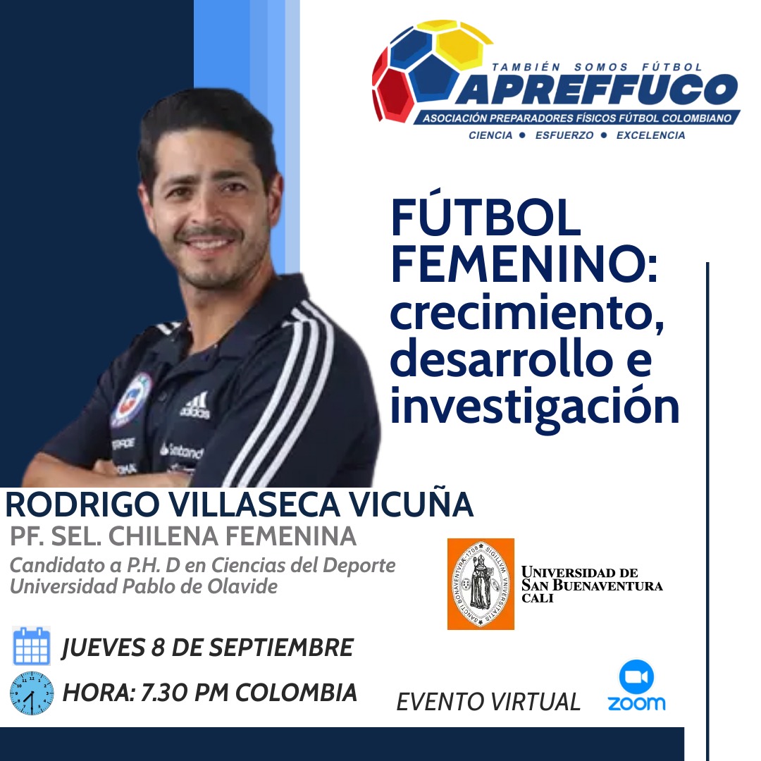 apreffuco's tweet photo. Ponencia de Fútbol Femenino. No te pierdas está valiosa oportunidad para ampliar nuestros conocimientos.
Jueves 08 septiembre
Asociados Apreffuco al día gratis, no asociado a $35.000
#futbolcolombiano #FutbolFemenino #pfscolombia https://t.co/UfVLvuBj3d