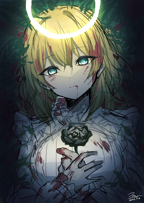 この子の雰囲気気に入ったので描いてみた!  