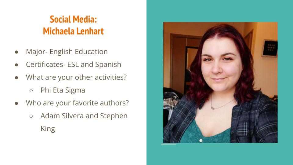 NCTEIUP's tweet photo. Our final officer is me, the social media director! https://t.co/TmXackbkTz