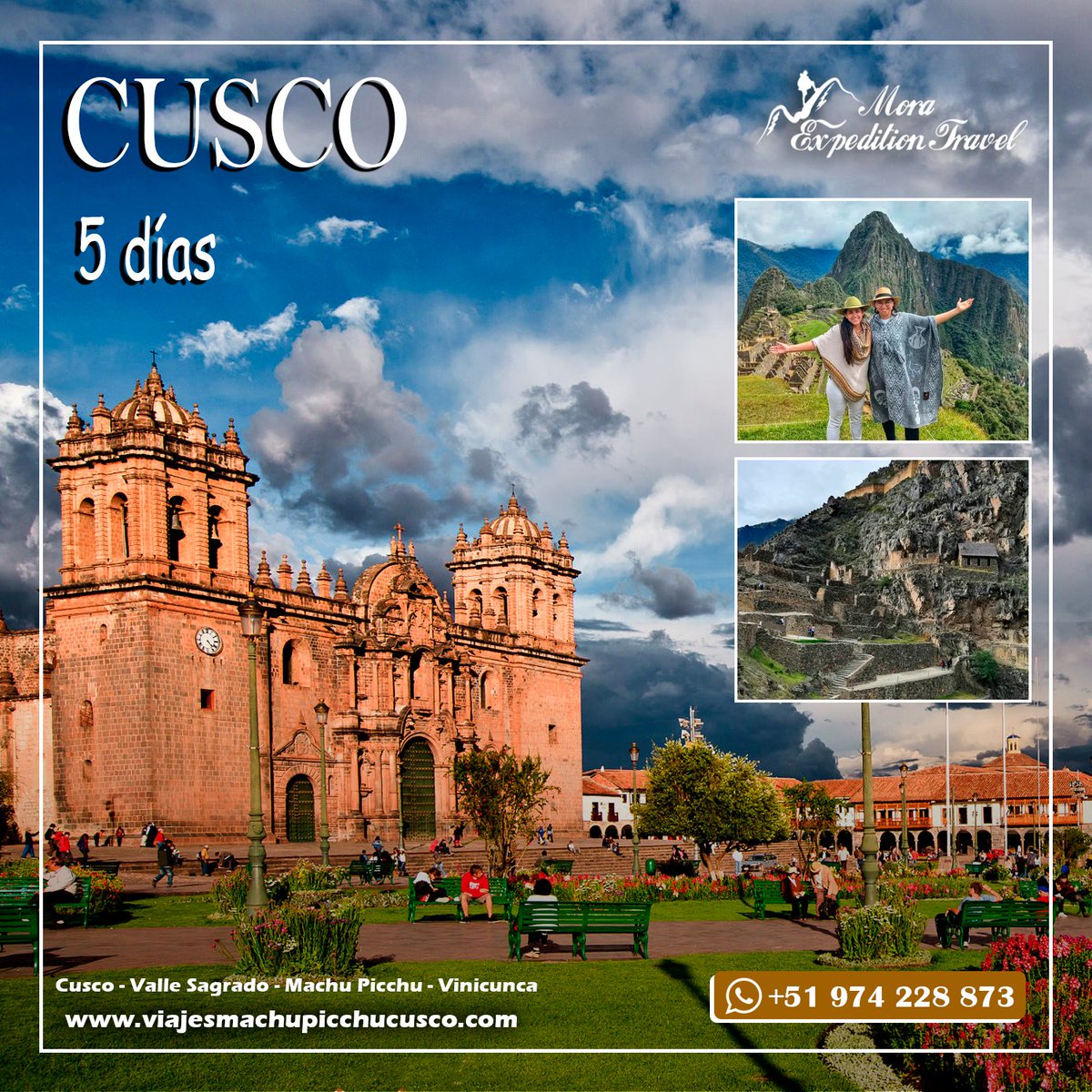 𝐂𝐨𝐧𝐨𝐜𝐞 𝐌𝐚𝐜𝐡𝐮 𝐏𝐢𝐜𝐜𝐡𝐮 𝐲 𝐬𝐮𝐬 𝐚𝐭𝐫𝐚𝐜𝐭𝐢𝐯𝐨𝐬 𝐭𝐮𝐫í𝐬𝐭𝐢𝐜𝐨𝐬 𝐞𝐧 𝐬𝐨𝐥𝐨 𝟓 𝐝í𝐚𝐬
📱 +51 974 228 8733
bit.ly/ChatMoraExpedi… viajesmachupicchucusco.com

#agenciasturismo #viajes #Cusco #MachuPicchu #Vinicunca #vacaciones2022 #moraexpeditiontravel
