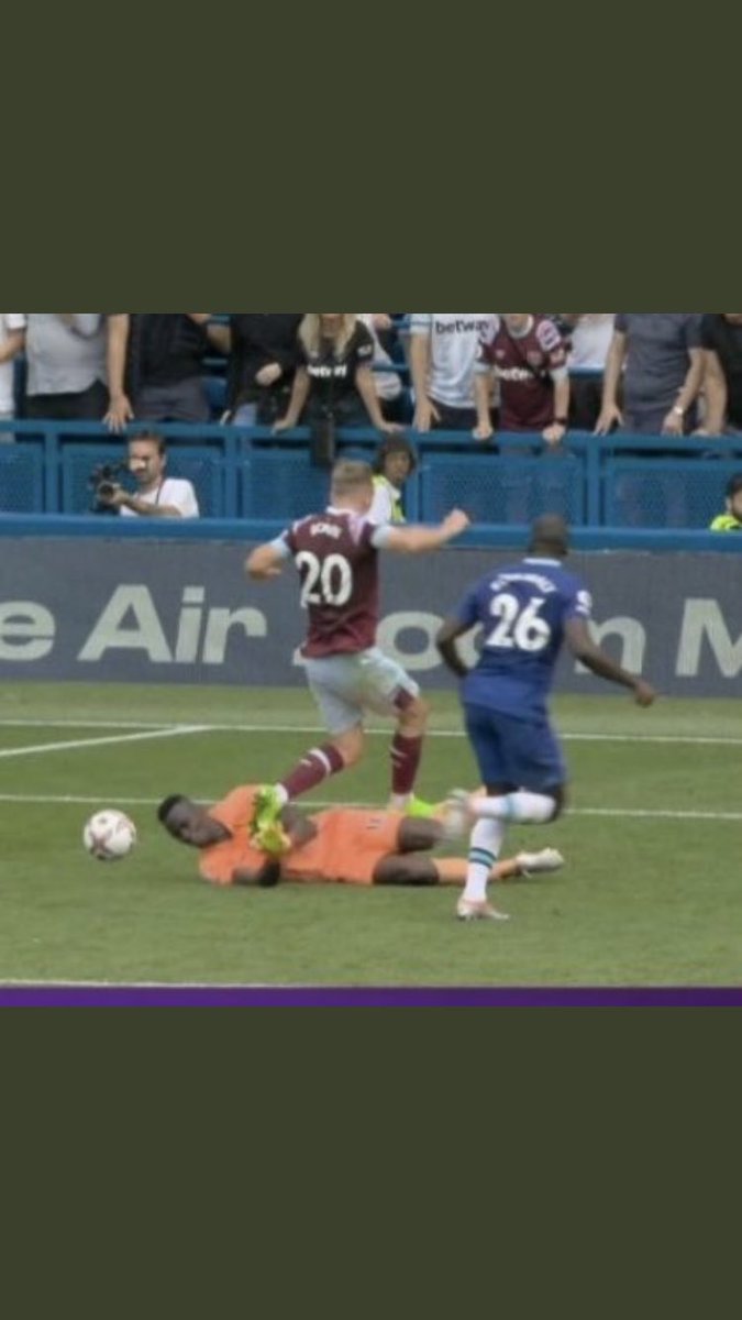 3 incidents today. Guess which one VAR deemed to be foul play?