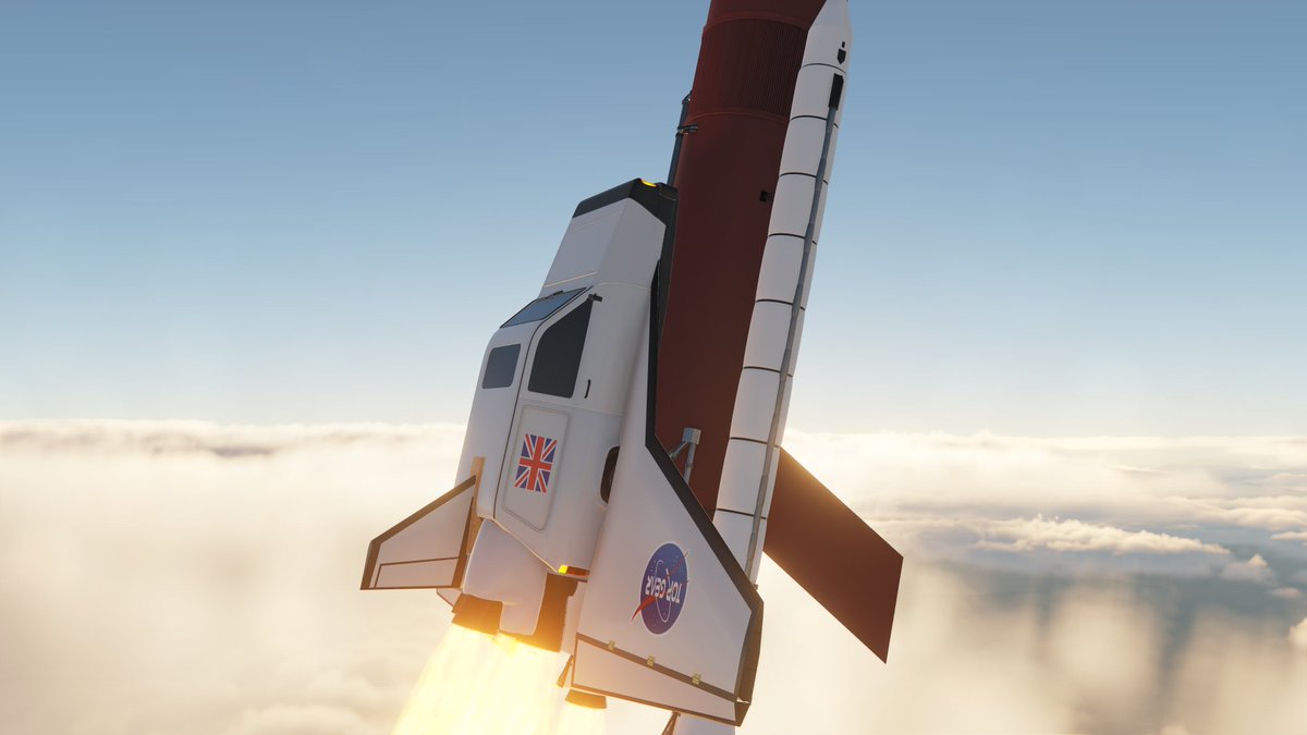 GrinnelliDesign's tweet photo. Screenshots from lana in our discord of our Reliant Shuttle mod. #Artemis1 might not have launched today, but that doesn't mean you can't! #dcsworld https://t.co/X0Q3UTklrs