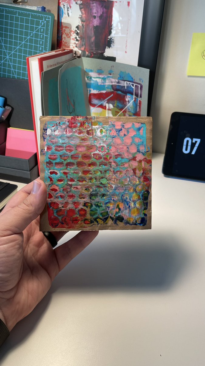 christopheraart's tweet photo. The best part of new Ikea stuff is all the cardboard to paint on. #ArtistOnTwitter #art #abstractart #painting #ikea https://t.co/HBe2awwiaP