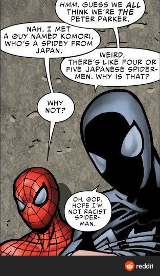 RT @LivingScribe: At least Spider-Man: Lotus is canon somewhere in the universe https://t.co/81yPEXlT1x