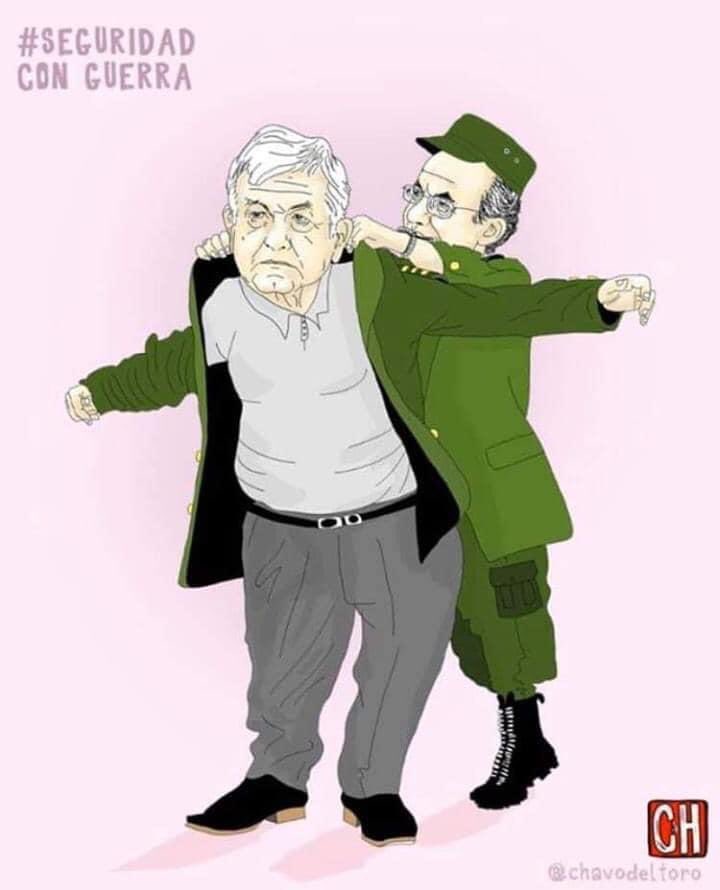 Exactamente así, argumenten lo que argumenten, justifiquen lo que justifiquen, cantinfleen lo que cantinfleen. La Cuarta Transformación se ha convertido en la Cuarta Militarización. 

Vía <a href="/chavodeltoro/">Chavo del Toro 🖌️</a> 

#GuardiaNacional