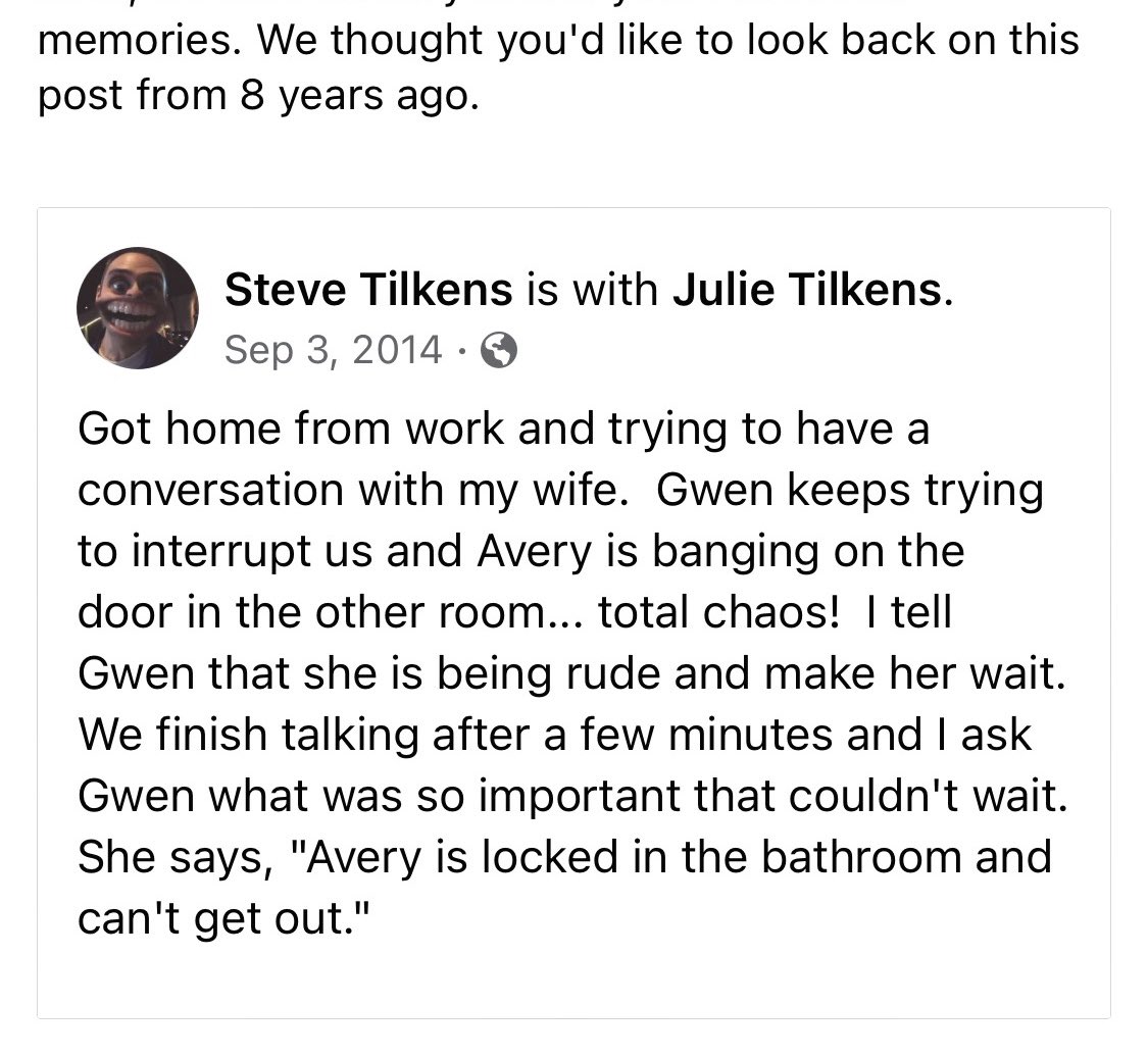 Forgot about this post from 8 years ago! 🤣🤣