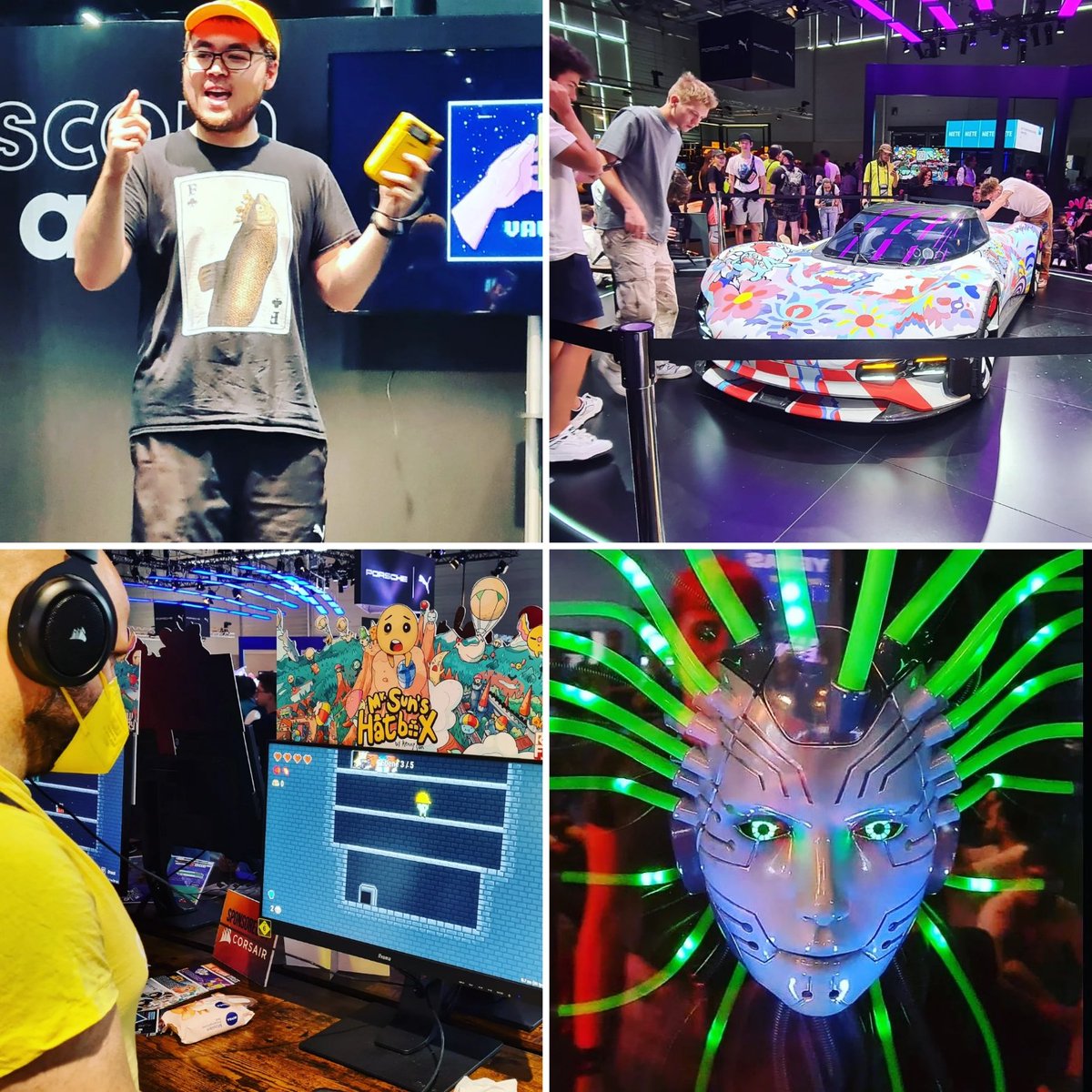 FrlvonMarzipan's tweet photo. Hier mal ein paar Eindrücke von der #Gamescom2022 🤩 
Es war sooo toll ❤️

Mehr Bilder auf #Instagram unter ➡️ https://t.co/HKOlHGkG0w

#Gamescom #gamescom22 #IndieArenaBooth #VaultKid #RocketBeans #RawFury #Porsche #Systemshock #smallStreamer #smallYouTuber #GermanMediaRT https://t.co/d7AjATQfP9