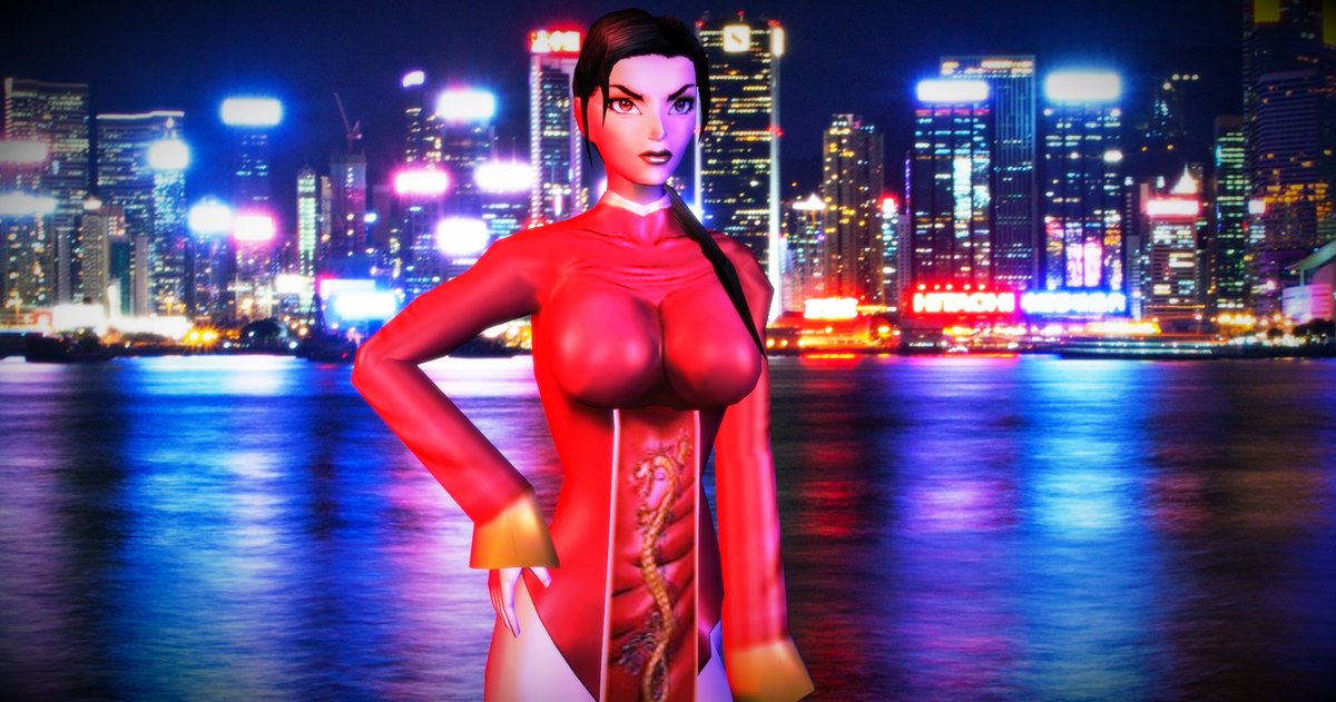 eddy7454's tweet image. Hana wearing Rain's gown. Model from @LitoPerezito #FearEffect #FearEffectInferno @FearEffect