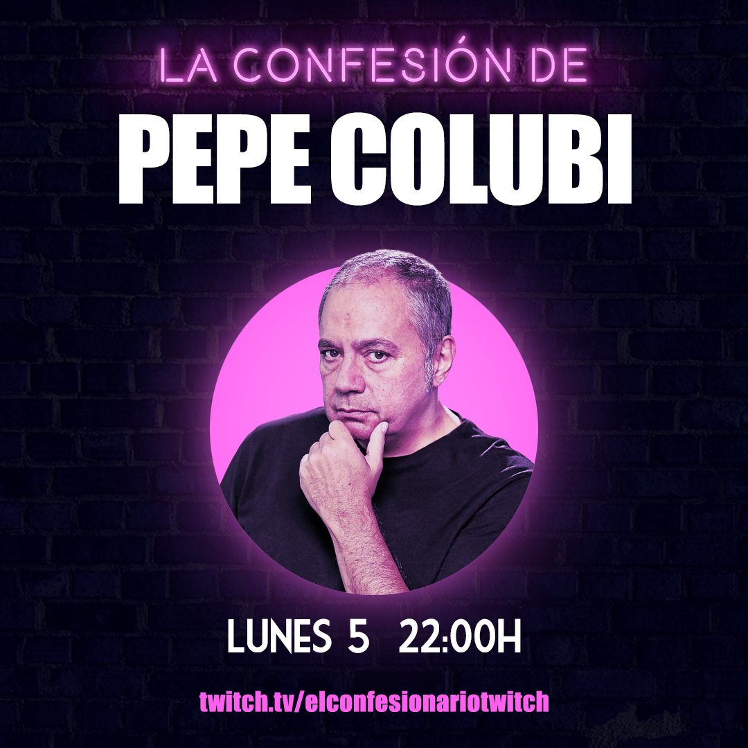 ElC0nfesionari0's tweet photo. Este Lunes a las 22:00h nos visitará en la parroquia un ilustre pecador... @pepecolubi , vendrá para expiar su alma impura y contarnos alguna que otra cosa más. 
¡No os lo perdáis! 
Solo aquí: https://t.co/TfD36PW70n https://t.co/EPEMvwlxJC