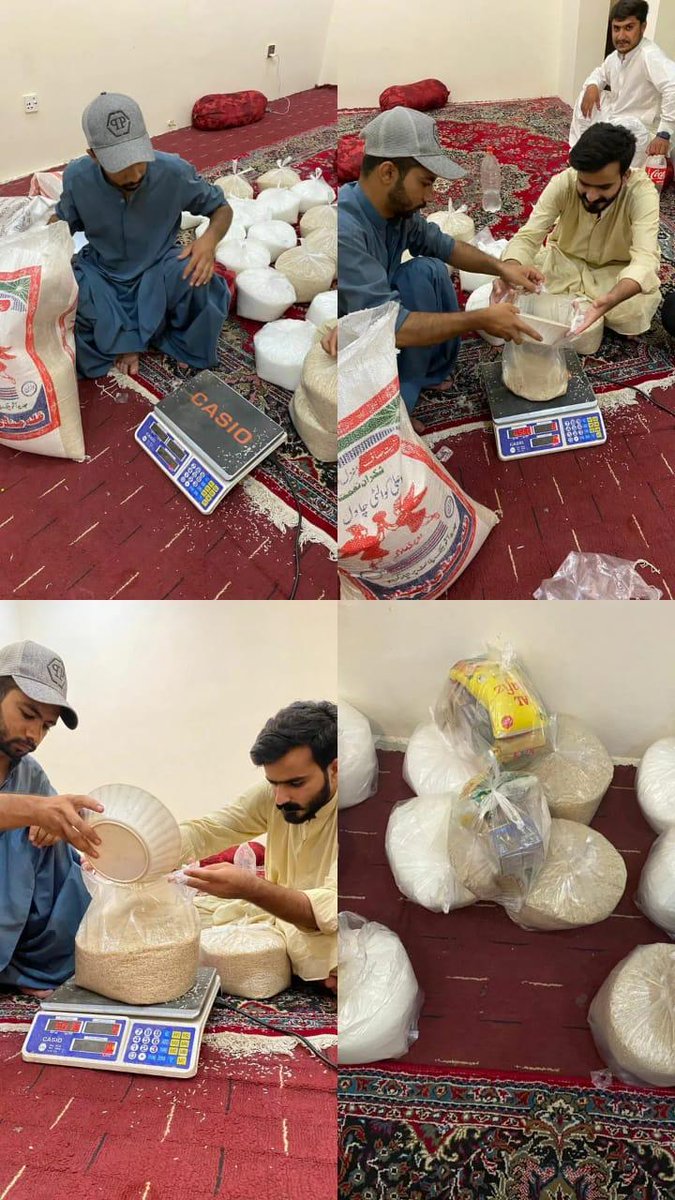 Ayeshaalamzehri's tweet photo. Busy in packing food items.
Tomorrow's target #Dashat and #Quetta.
 the most affected areas where no relief reach yet. 
#balochistandrowning 
#balochistanflood 
#Quetta #FloodsInPakistan2022 https://t.co/FY8DKlcMva