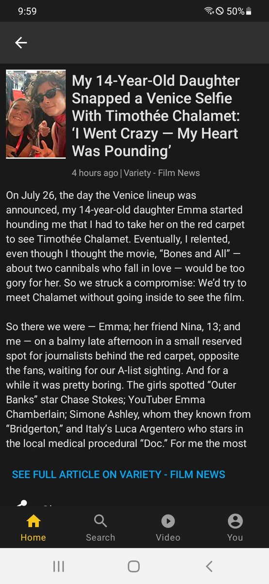 Why is this an article in Variety and not a social media post? 🙄 Excuse me while I grieve the death of journalism. #TimotheeChalamet #variety